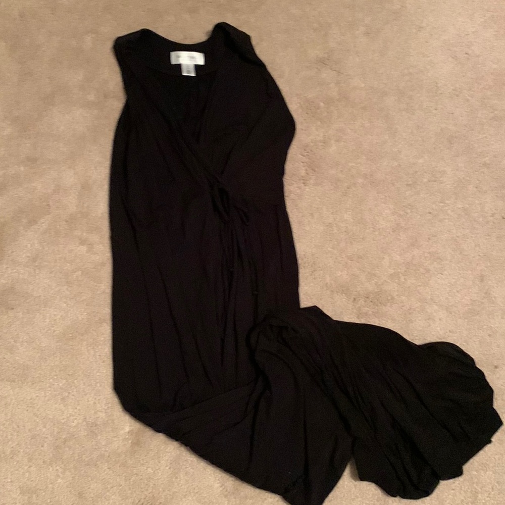 Motherhood maternity black maxi dress